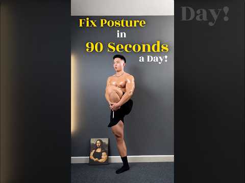 Fix Posture in 90 Seconds a Day! 3 Moves to Stop Hunching & Tilt