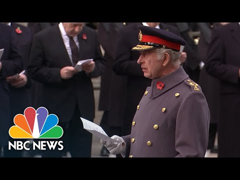 King Charles III Leads Remembrance Sunday Service For First Time As Monarch