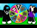 this RANDOM WHEEL chooses our KIT in Roblox Bedwars..