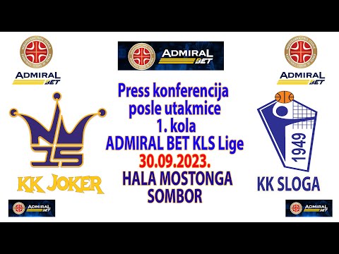 KK "JOKER" Sombor - KK "Sloga",  ADMIRALBet KLS 1.kolo