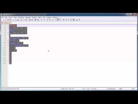 PHP Tips Indenting Code