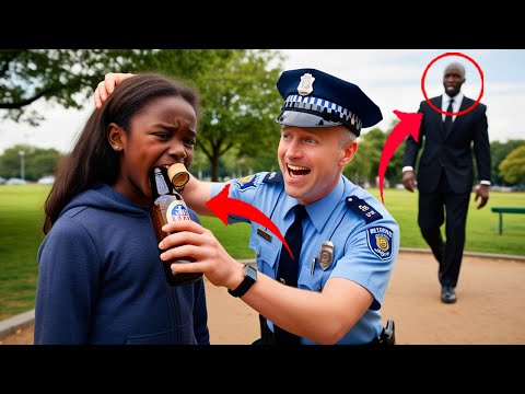 A cop shoved a beer bottle in a girl's mouth, but was stunned when he found out her dad’s identity.
