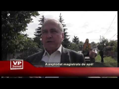 A explodat magistrala de apa!