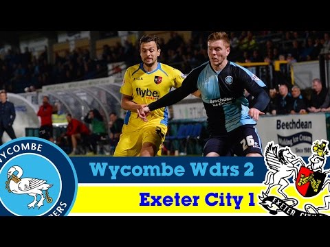 Wycombe Wanderers 2-1 Exeter City (14/4/15) - Sky Bet League 2 Highlights 2014/15