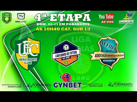 LIGA GOIÁS GYNBET.COM 2025 CATEG. BASE 2025 - UNIÃO EC ARAGUAÇU TO X AEFIDA MOZARLÂNDIA