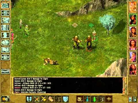 Let's Play the Baldur's Gate Saga - Ogre & Bandit Battles in the Hills - 73