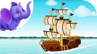 I saw a ship a-sailing - Nursery Rhyme with Karaoke