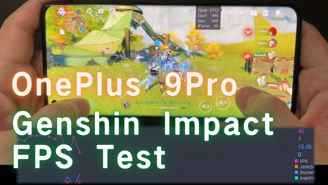 OnePlus 9 Pro Genshin Impact Max Graphics Gaming FPS Test | Snapdragon 888