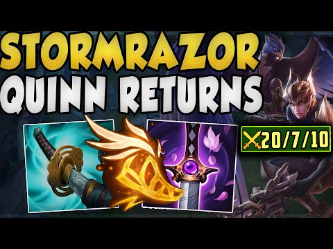 This Stormrazor Quinn Build Makes Her The ULTIMATE Kiting Top Laner! (20 KILL NUKE VS. DARIUS)