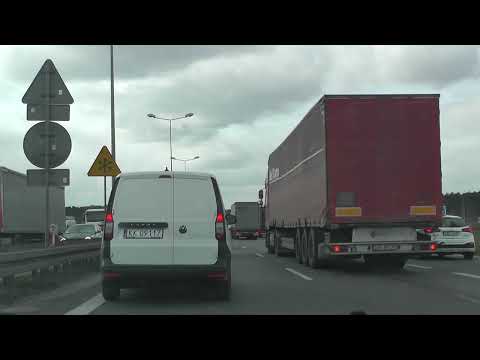 Trasa Inwałd - Kraków autostrada A4 Kraków jeden korek10-04-2025 (3)