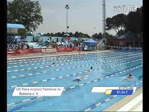 Serie 4 dei 200 Rana  Assoluti Femmine Master - 12 MEMORIAL ANDREA BETTIOL