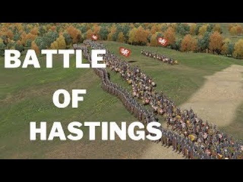 Battle of Hastings. Animated film.