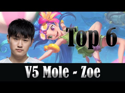 V5 Mole (Zoe) Top Plays - Victory Five vs Invictus Gaming, LPL 2020 Summer Week 8 Highlights