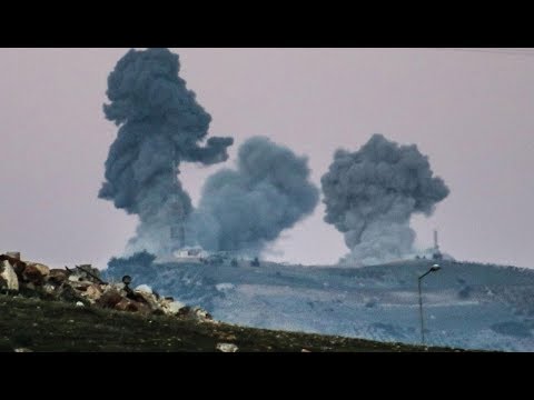RAW NATO ISLAMIC Turkey Bombs USA backed Kurds Afrin Syria Breaking News January 20 2018 Video