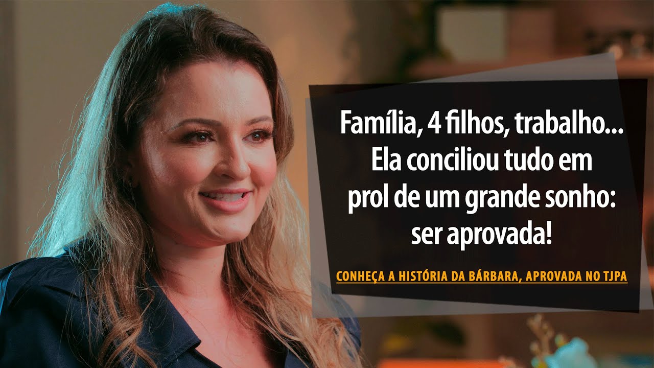 Mãe de 4 filhos e trabalhando 7 h/dia ela conciliava os estudos e foi aprovada em 1º lugar no TJPA