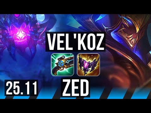 VEL'KOZ vs ZED (MID) | EUW Diamond | 25.11