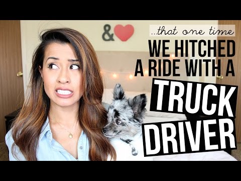 We Hitched a Ride with a Truck Driver | Ariel Hamilton Video