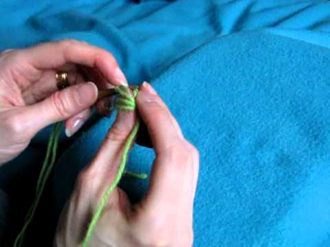 Left-handed, Russian Stitch - venäjäksi 2+2+2, vasenkätinen - Neulakinnas Nalbinding