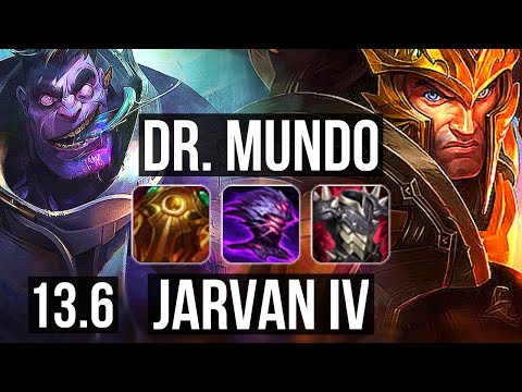 DR. MUNDO vs JARVAN IV (JNG) | Rank 2 Mundo, 1.7M mastery, 10/3/11 | TR Challenger | 13.6