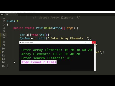 Java program to search an element in array | Learn Coding