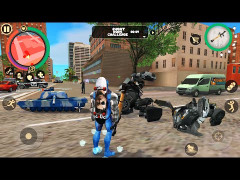 Rope Hero: Vice Town (Rope Hero Destroyer robot) – The Arms of Hercules – Android Gameplay HD
