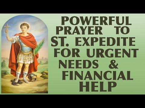 A Very Powerful Prayer To St. Expedite For Financial Help And Urgent Needs 🙏