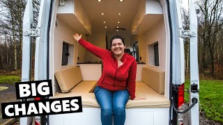 VAN LIFE BUILD: Starting To Look Like A Tiny House (MAJOR Progress)