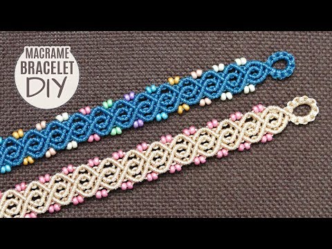 Spiral Macrame Patterns DIY Macrame Spiral Bracelets