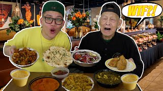 My Chinese Grandpa Tries INDIAN FOOD For The FIRST TIME! (Oh Man lol)