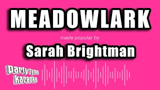 Sarah Brightman - Meadowlark (Karaoke Version)