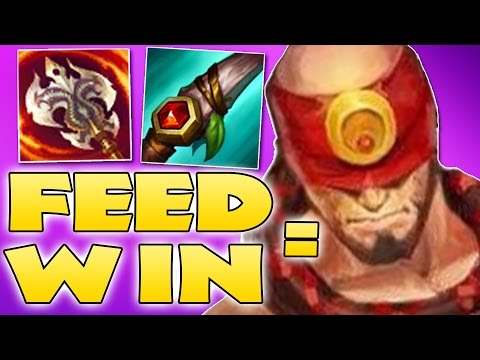 HOW TO FEED AND STILL WIN! FULL AD LEE SIN JUNGLE - League of Legends Season 7