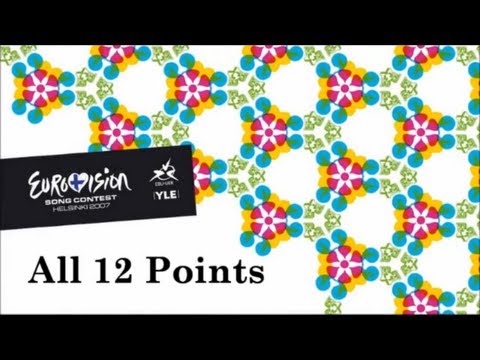 Eurovision 2007 All 12 Points