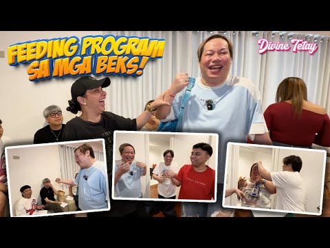 MAY PA FEEDING PROGRAM SA REHEARSAL NG MGA BEKS FOR DONITA'S CONCERT! | BEKS SQUAD | DIVINE TETAY