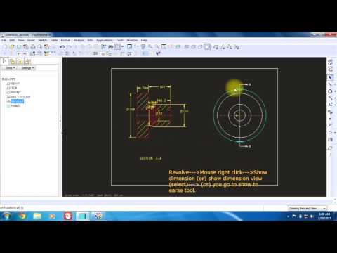 How to use clean up dimension & show dimension in proe wildfire 4 0