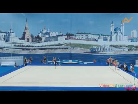 Yana Kudryavtseva Ribbon Training 2 - WC Kazan 2016