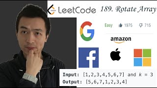 YouTube video 'LeetCode 189: Rotate Array - Interview Prep Ep 52'