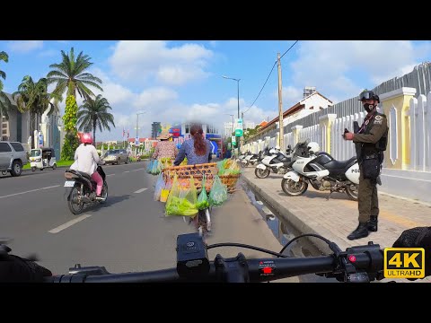 Bicycle Tour 4k Phnom Penh During Lockdown @ Independence Monument