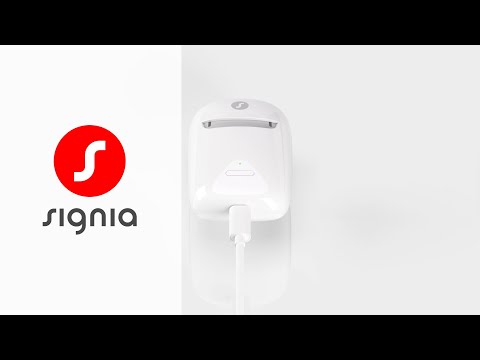 Como carregar o carregador do Styletto IX com um cabo USB | Signia aparelhos auditivos