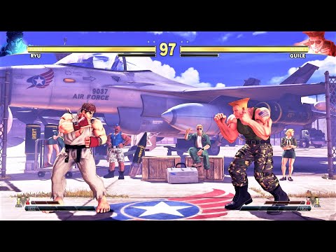 Ryu vs Guile (Hardest AI) - Street Fighter V