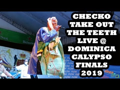 CHECKO TAKE OUT THE TEETH LIVE PERFORMANCE @ DOMINICA CALYPSO FINALS 2019 ROUND 2 - BrBpTV