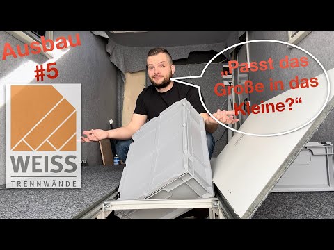 Camper Kofferanhänger HPL Platten auf’s Podest & Euroboxen Test im Tomplan TFS360 - TreblaTube