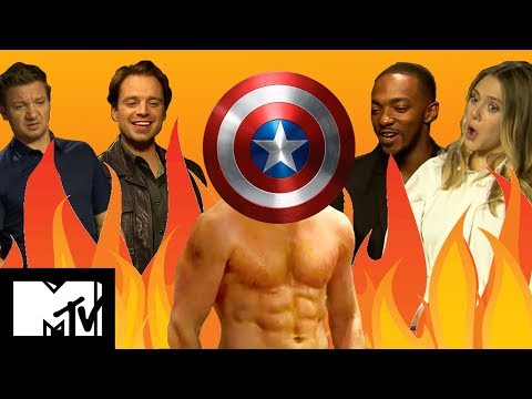 Captain America Civil War Cast Play GUESS THE MARVEL ABS | MTV Movies