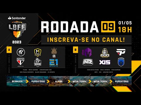 LBFF 2023 RODADA 09 - GRUPOS A E B | FREE FIRE ESPORTS BRASIL