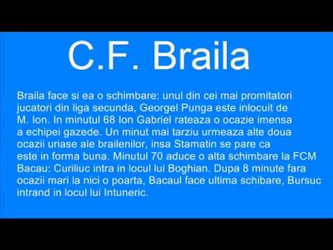 Rezumat C.F. Braila - FCM Bacau.wmv
