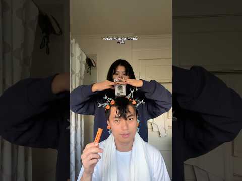 diy wavy male perm!
