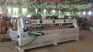 MÁY KHOAN NGANG CNC HOLZTEK trong xưởng sản xuát gỗ xuất khẩu | CNC-2500B2Z