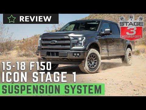2015-2018 F150 4WD ICON Stage 1 0-2.5" Suspension System Review