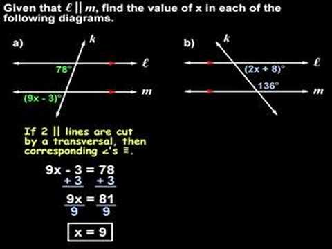 Corresponding Angles and Same-Side Interior Angles