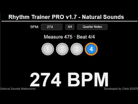 Metronome 274 BPM
