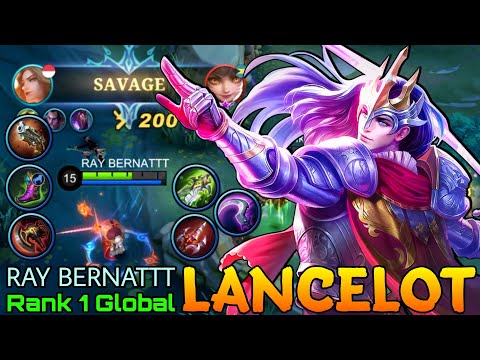 Lancelot SAVAGE! My Sword Thirst for Blood! - Top 1 Global Lancelot by RAY BERNATTT - Mobile Legends